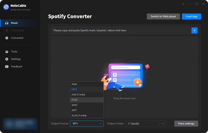 notecable spotify music converter